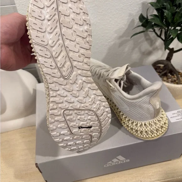 Adidas Women's Cream 4D Sneakers - Picture 2 of 8